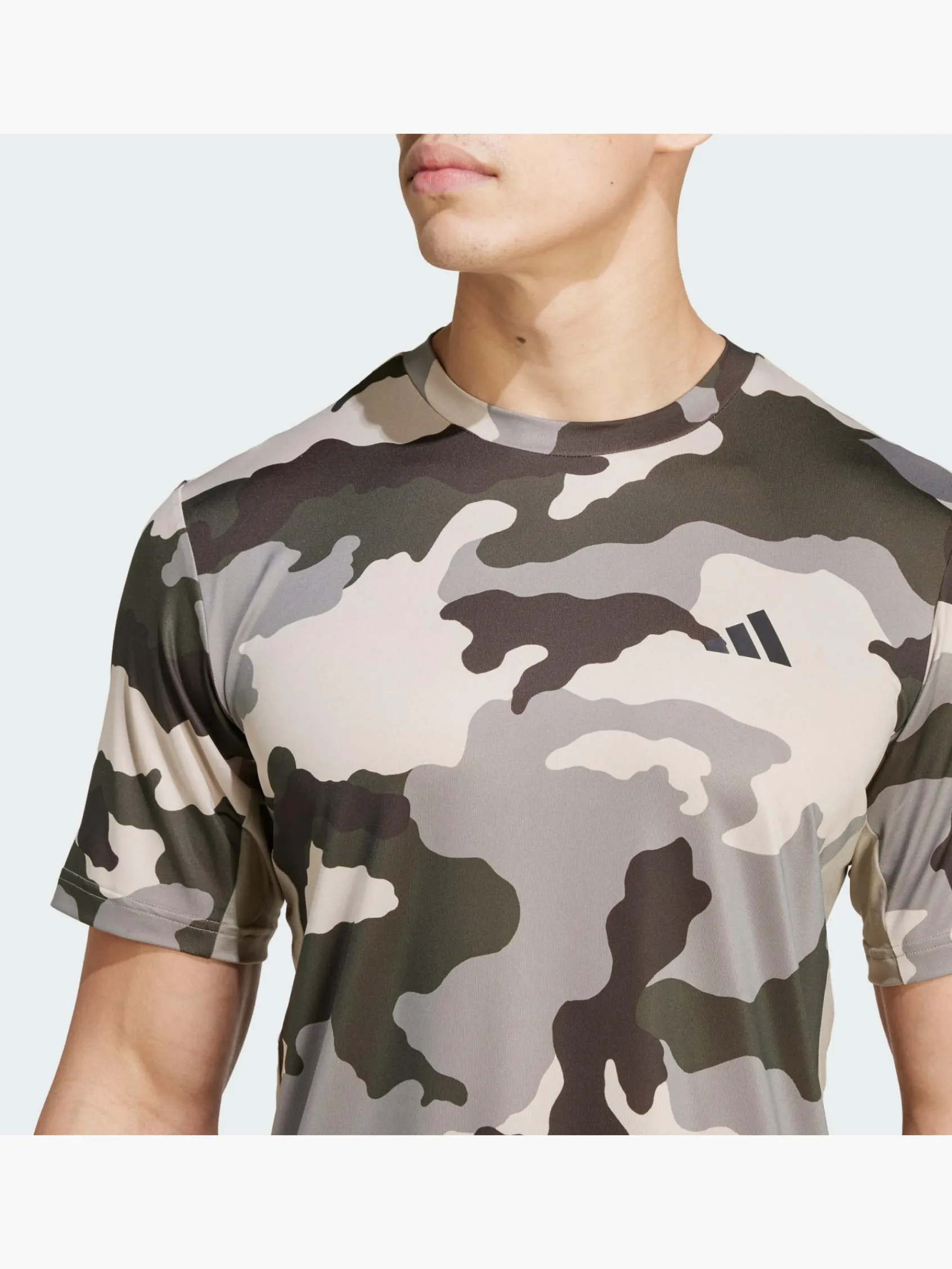 Herren Train Essentials Camo Allover Print T-Shirt