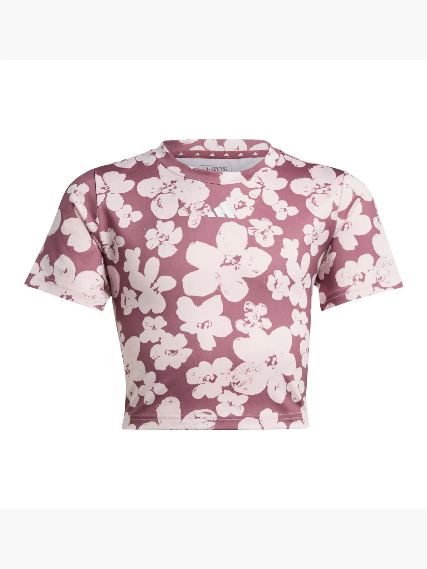 Kinder adidas Train Essentials Seasonal Printed Training Kids Crop-Shirt