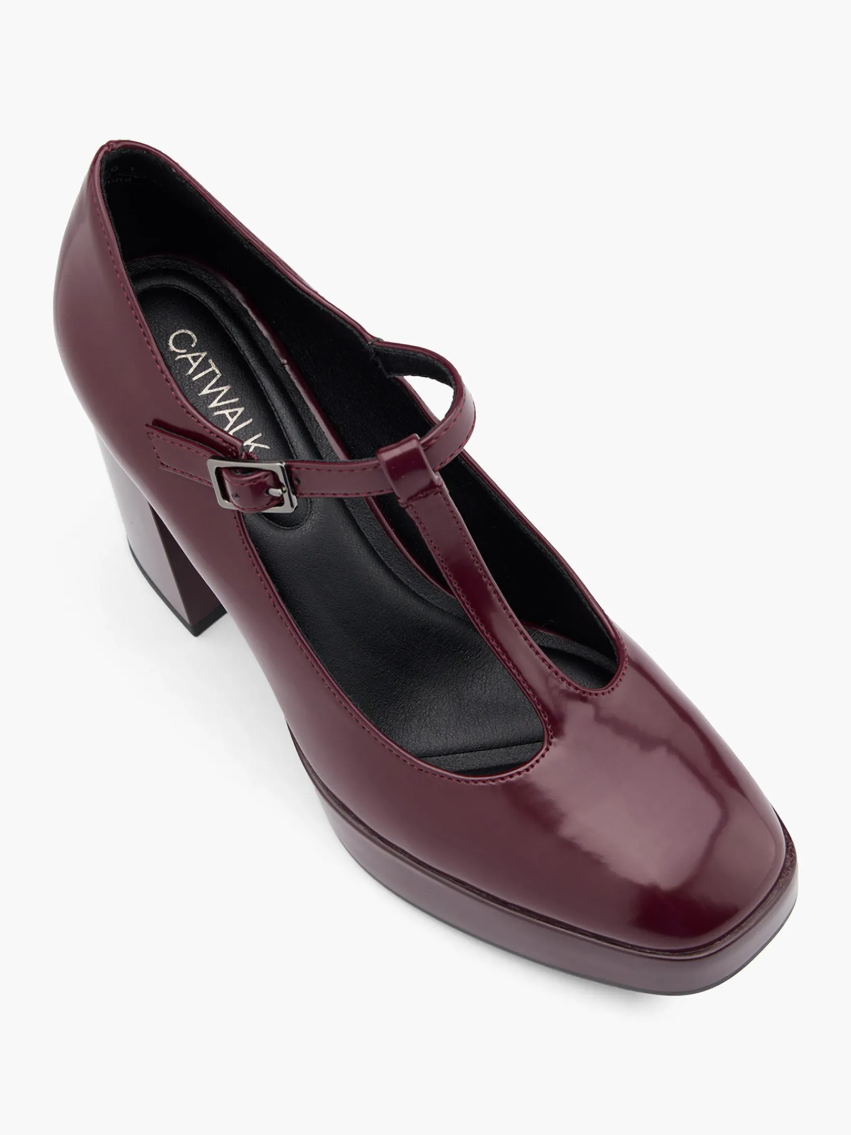 Damen Catwalk T-Spangenpumps