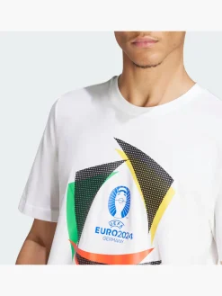 Herren adidas UEFA EURO24™ Official Emblem Ball T-Shirt