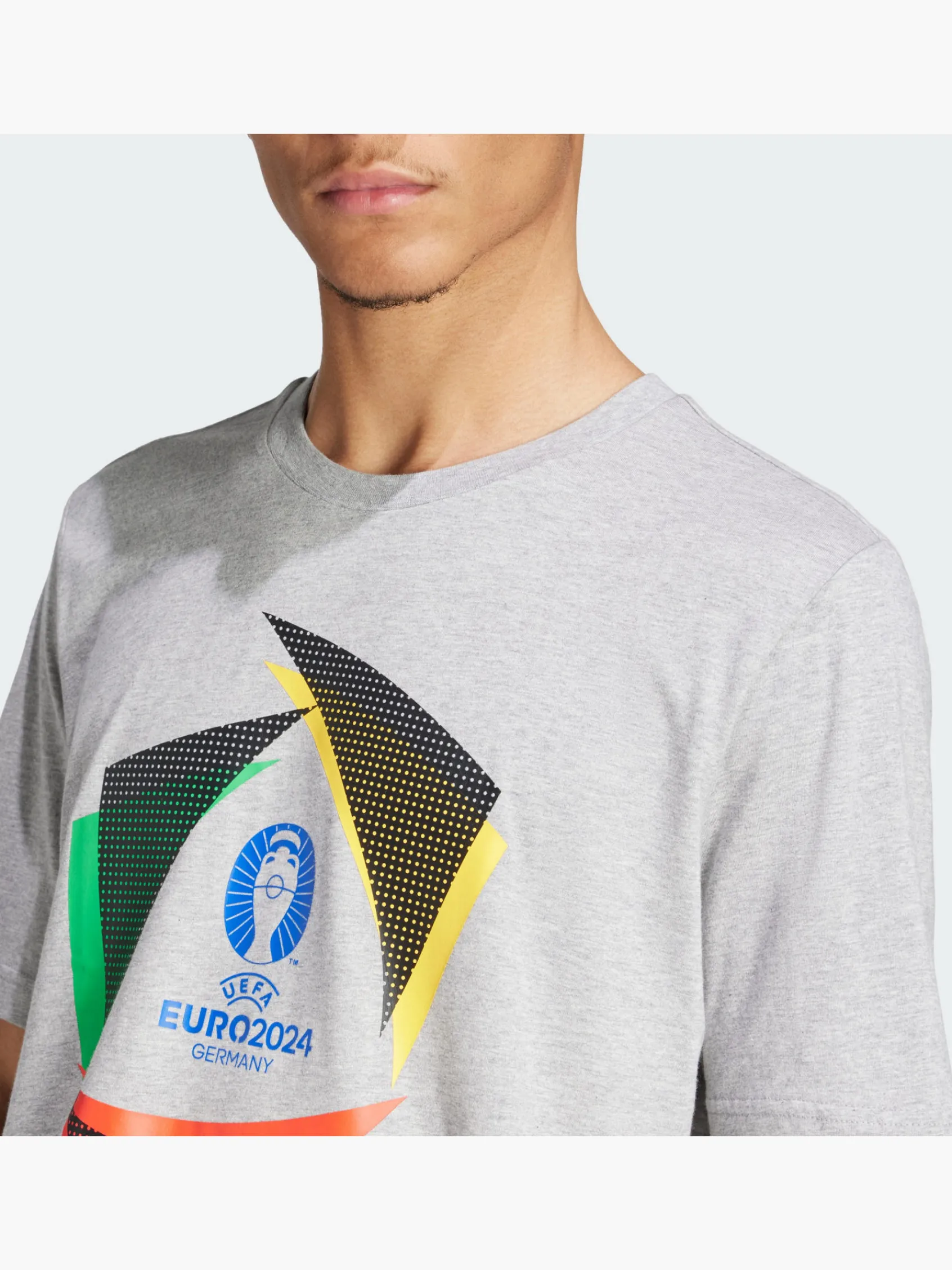 Herren adidas UEFA EURO24™ Official Emblem Ball T-Shirt